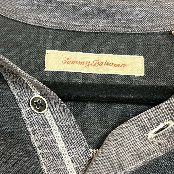 Tommy Bahama Black Polo Shirt - Picture 3 of 5